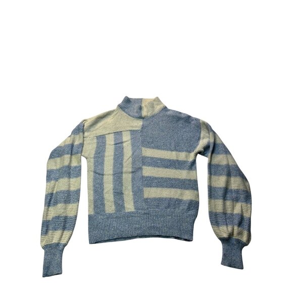 Harrington Square Silk & Angora Patchwork Sweater M - Picture 6 of 7